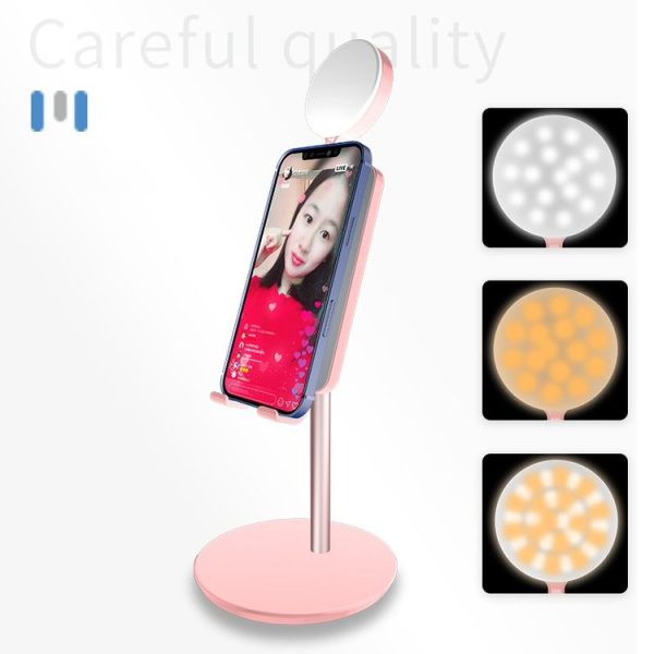 M2 Live Camera Fill Light Bracket Anchor Beauty High-Definition Lighting Mobile Phone Tablet Desktop Ring Light (White) - Image 11