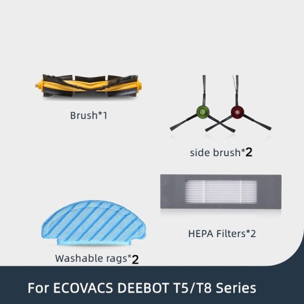 Vacuum Cleaner Sweeping Robot Accessories Suitable For Ecovacs Deebot T8 AIVI / T8 MAX, Accessories Suit - Image 2