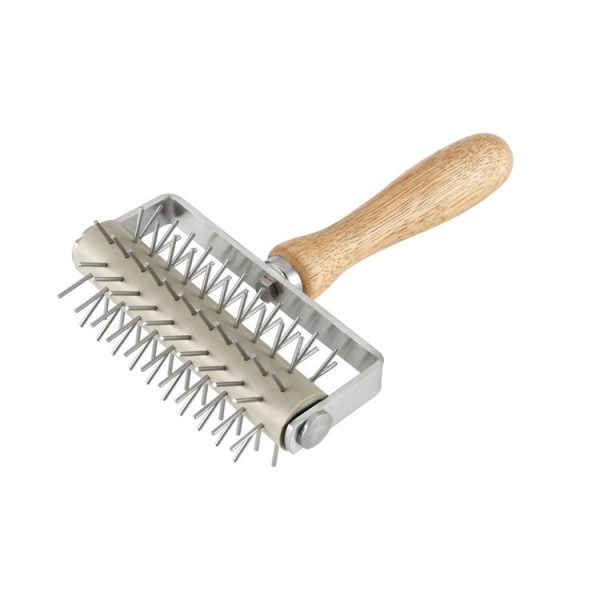 Stainless Steel Rolling Pin Pizza Puncher Snacks Baking Utensils - Image 2