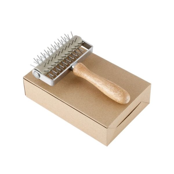 Stainless Steel Rolling Pin Pizza Puncher Snacks Baking Utensils - Image 7