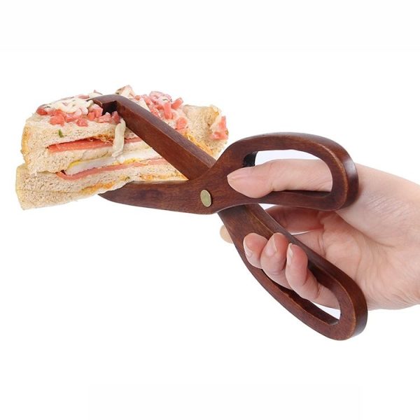 Wooden Food Clip Kitchen Household Barbecue Food Clip Dessert Pastry Bread Clip Scissors Clip - Image 2