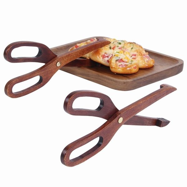 Wooden Food Clip Kitchen Household Barbecue Food Clip Dessert Pastry Bread Clip Scissors Clip - Image 3
