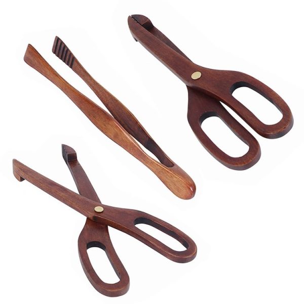 Wooden Food Clip Kitchen Household Barbecue Food Clip Dessert Pastry Bread Clip Scissors Clip - Image 4