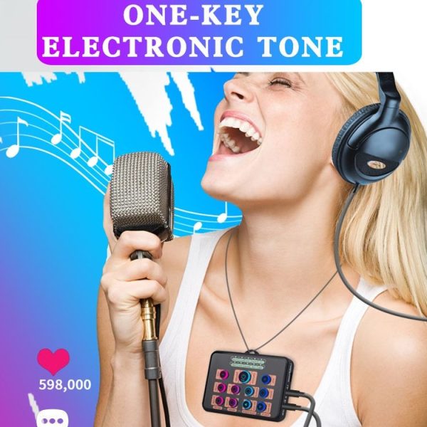 Mobile Phone Computer Sound Card Mini-Cell E-Sports Eating Chicken Game Anchor K Song Recording Voice-Changer - Image 10
