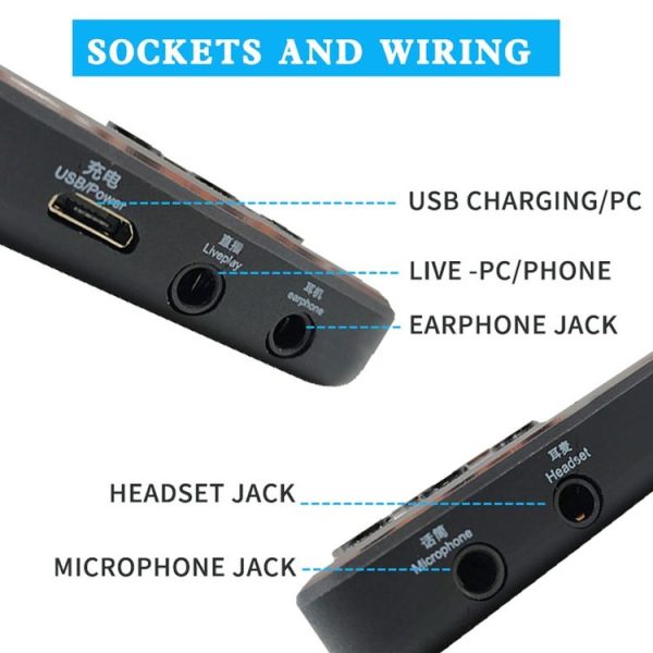 Mobile Phone Computer Sound Card Mini-Cell E-Sports Eating Chicken Game Anchor K Song Recording Voice-Changer - Image 14