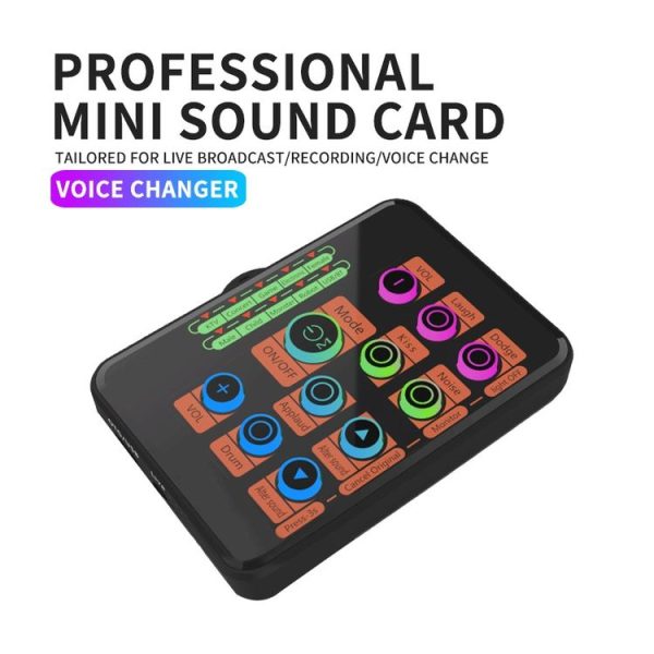 Mobile Phone Computer Sound Card Mini-Cell E-Sports Eating Chicken Game Anchor K Song Recording Voice-Changer - Image 2