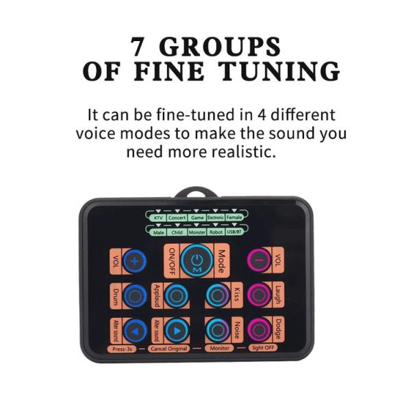 Mobile Phone Computer Sound Card Mini-Cell E-Sports Eating Chicken Game Anchor K Song Recording Voice-Changer - Image 7