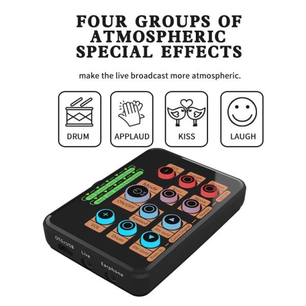 Mobile Phone Computer Sound Card Mini-Cell E-Sports Eating Chicken Game Anchor K Song Recording Voice-Changer - Image 8