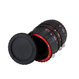 Camera Autofocus Macro Adapter Ring Full Metal Close-Up Adapter (Red)