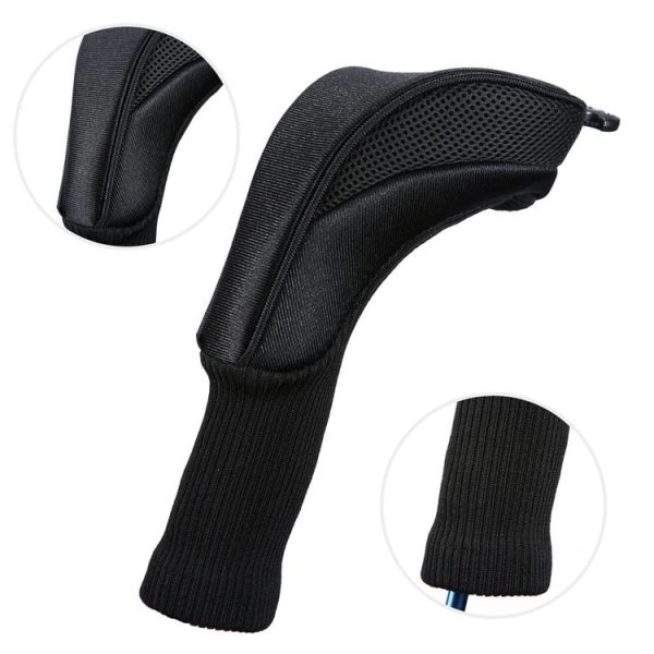 3 in 1 No.1 / No.3 / No.5 Clubs Protective Cover Golf Club Head Cover (Black) - Image 5