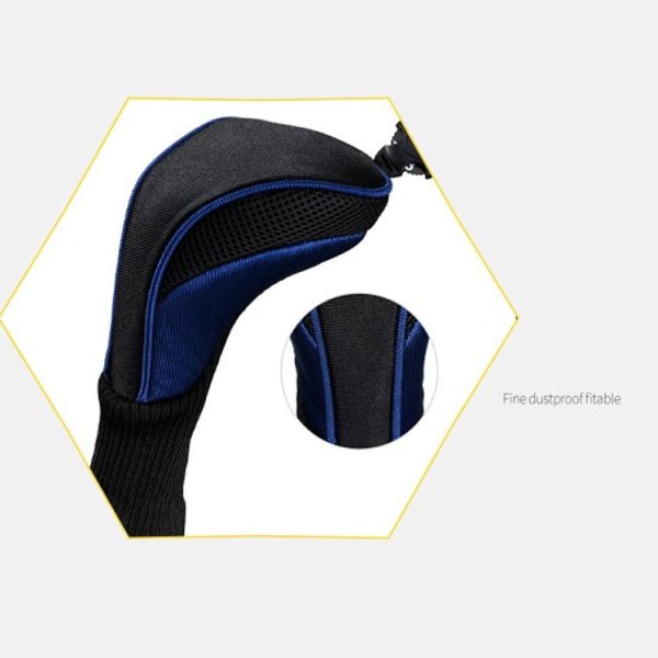 3 in 1 No.1 / No.3 / No.5 Clubs Protective Cover Golf Club Head Cover (Black) - Image 8