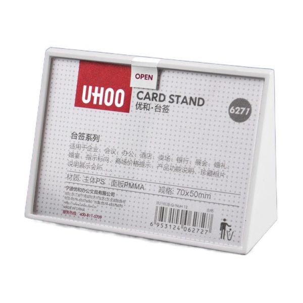 Acrylic Triangle Price Tag Student Desk Seat Board, Size: 10x7cm (White)