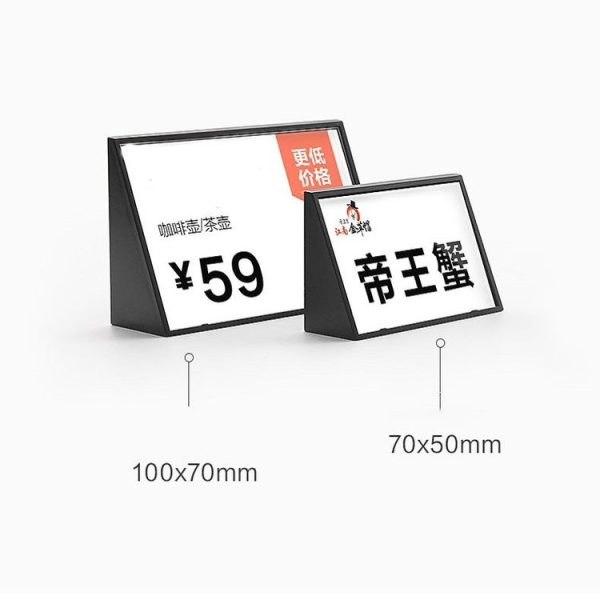 Acrylic Triangle Price Tag Student Desk Seat Board, Size: 10x7cm (White) - Image 3