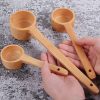 Long-Handled Wooden Spoon Seasoning Spoon Dessert Coffee Milk Tea Spoon Small - Image 2
