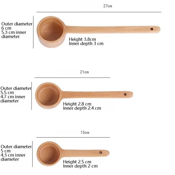 Long-Handled Wooden Spoon Seasoning Spoon Dessert Coffee Milk Tea Spoon Small - Image 3