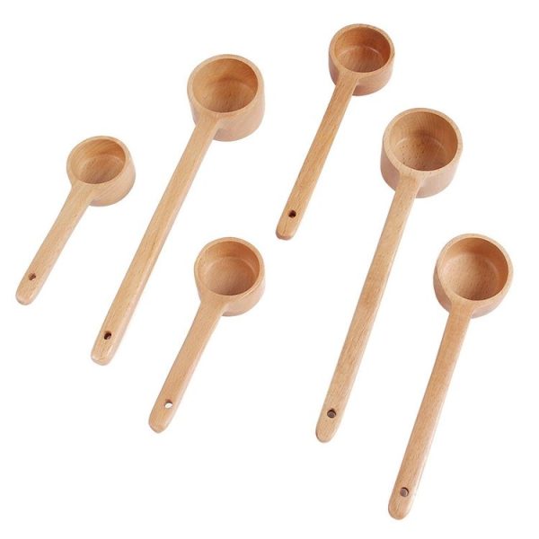 Long-Handled Wooden Spoon Seasoning Spoon Dessert Coffee Milk Tea Spoon Small - Image 4