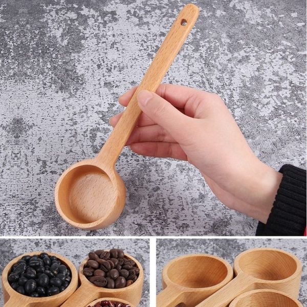 Long-Handled Wooden Spoon Seasoning Spoon Dessert Coffee Milk Tea Spoon Small - Image 5