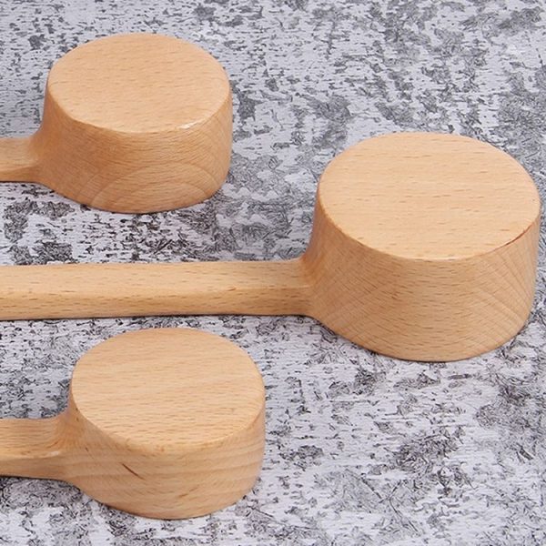 Long-Handled Wooden Spoon Seasoning Spoon Dessert Coffee Milk Tea Spoon Small - Image 7