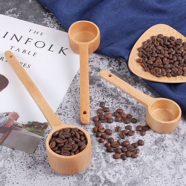 Long-Handled Wooden Spoon Seasoning Spoon Dessert Coffee Milk Tea Spoon Small - Image 9