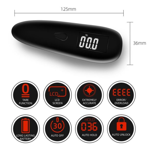 50kg / 0.05kg Baggage Scales Portable Luggage Scales Express Package Scales Hand-Held Electronic Scale - Image 4