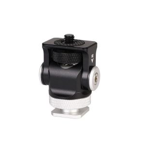 180 Degree Swing Mini Tripod Ball-Head Bracket Cold Shoe Mount 1 / 4 inch Screw Adapter