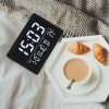 Large Screen LED Clock Bedside Multifunctional Electronic Alarm Clock (Black Shell White Light) - Image 10