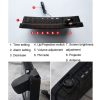 Projection LED Large Screen Display Alarm Clock Radio Electronic Clock (Black Shell White Lamp) - Image 3