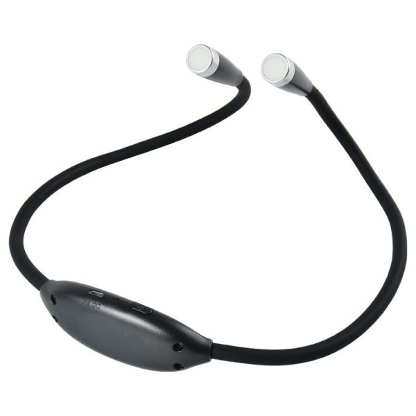 Night Running Hanging Neck Universal Hose Light Three-Speed Dimming Reading Light (Black)