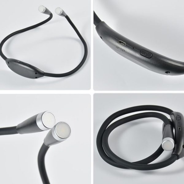 Night Running Hanging Neck Universal Hose Light Three-Speed Dimming Reading Light (Black) - Image 3