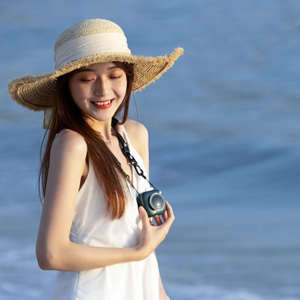 Camera Hanging Neck Fan Lazy Outdoor Portable Handheld Fan (Green) - Image 6