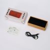 1502 Temperature And Humidity Electronic Clock Solid Wood LED Digital Control Alarm Clock, Colour: Red - Image 8