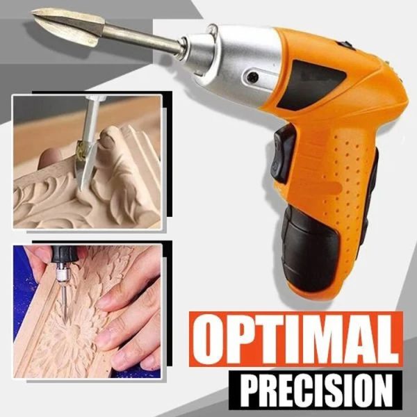 5 PCS / Set Woodworking White Steel Pointed Three-Blade Engraving Milling Cutter Electric Engraving Knife - Image 7