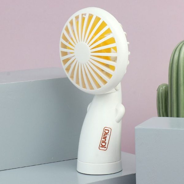 DianDi Hand Holding Fan Portable Desktop Fan (White)