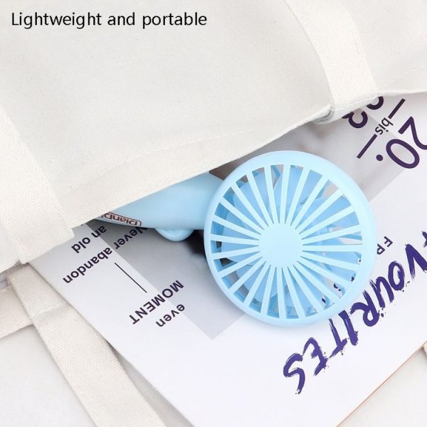 DianDi Hand Holding Fan Portable Desktop Fan (White) - Image 5