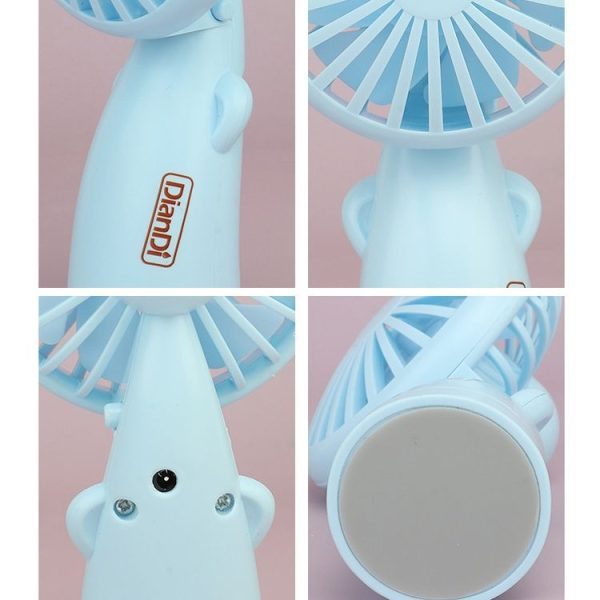 DianDi Hand Holding Fan Portable Desktop Fan (White) - Image 6