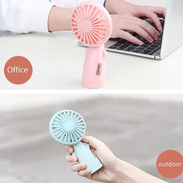 DianDi Hand Holding Fan Portable Desktop Fan (White) - Image 7