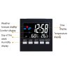 2159 Household Temperature And Humidity Display Alarm Clock Indoor Electronic Digital Display Multi-Function Color Screen Clock (Black) - Image 5
