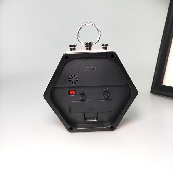 OS005 Students Mute Alarm Clock Children Bedroom Bed Night Light Alarm Clock (Black) - Image 3