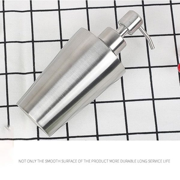 SH101 304 Stainless Steel Dish Washing Liquid Bottle Hand Sanitizer Bottle Manual Soap Dispenser - Image 3