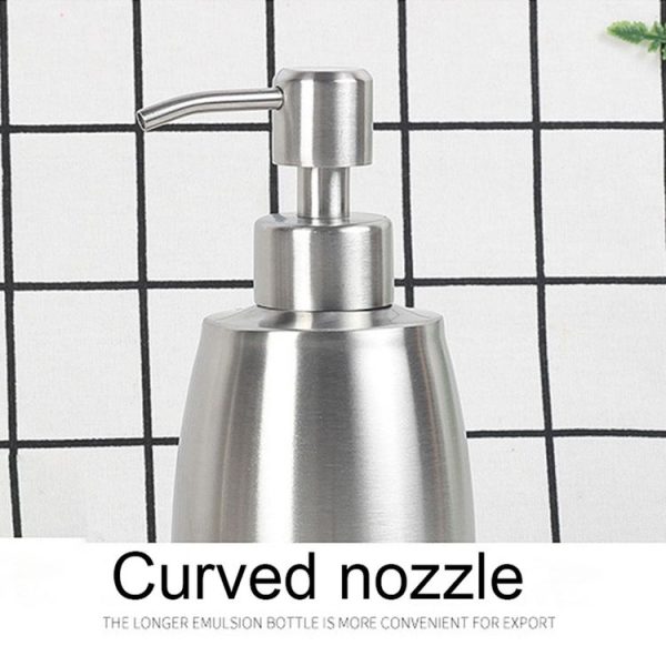 SH101 304 Stainless Steel Dish Washing Liquid Bottle Hand Sanitizer Bottle Manual Soap Dispenser - Image 4