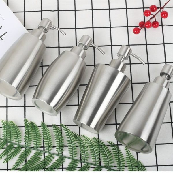 SH101 304 Stainless Steel Dish Washing Liquid Bottle Hand Sanitizer Bottle Manual Soap Dispenser - Image 6