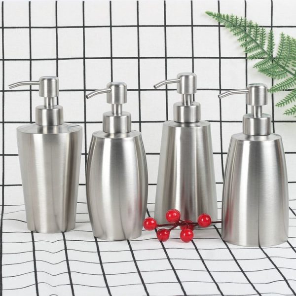 SH101 304 Stainless Steel Dish Washing Liquid Bottle Hand Sanitizer Bottle Manual Soap Dispenser - Image 7