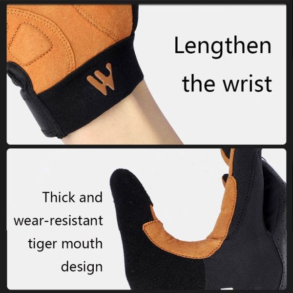 WEST BIKING YP0211197 Full-Finger Shock-Absorbing Anti-Skid Motorcycle Bike Gloves Riding Equipment, Size: L (Black Yellow) - Image 3