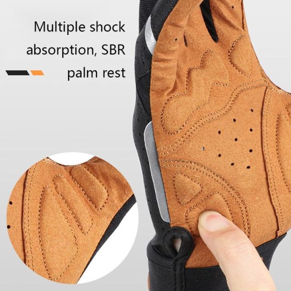 WEST BIKING YP0211197 Full-Finger Shock-Absorbing Anti-Skid Motorcycle Bike Gloves Riding Equipment, Size: L (Black Yellow) - Image 6
