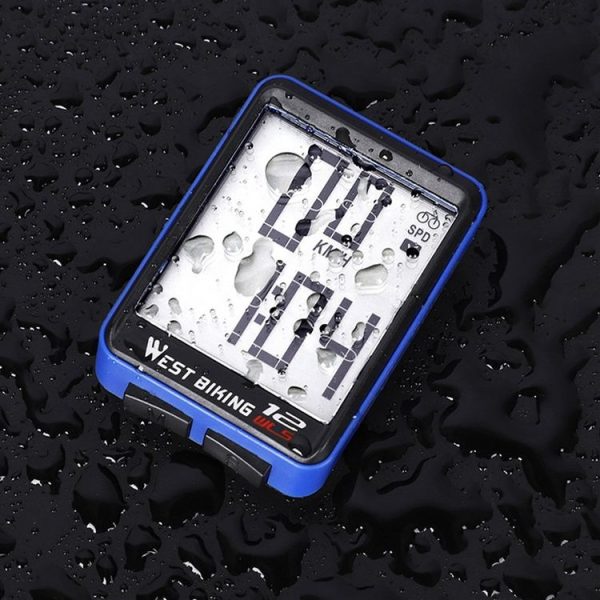 WEST BIKING Mountain Road Bike Wireless Big Character Table Big Screen Waterproof Night Light Speed Speedometer (Green) - Image 6