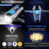 West Biking Night Riding Bicycle Light Bicycle Bell MTB Road Bicycle Light Wired Odometer, Specification: Upgrade Black - Image 4