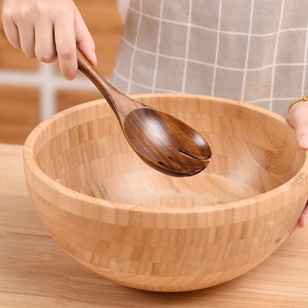Non-Stick Pot Wood Spoon Teak Scoop Tableware Sweet Spoon - Image 6