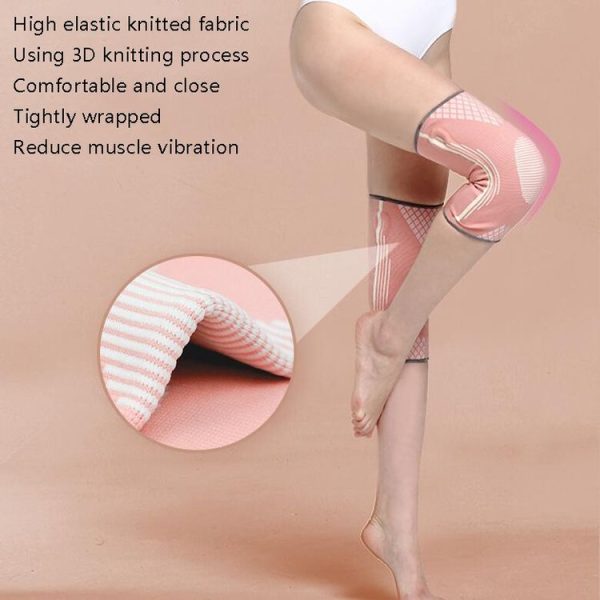 Sports Knee Pads Training Running Knee Thin Protective Cover, Specification: S (Light Gray Silicone Non-slip) - Image 5