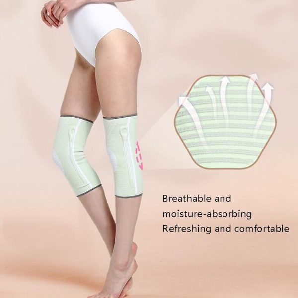 Sports Knee Pads Training Running Knee Thin Protective Cover, Specification: M (Light Gray Silicone Non-slip) - Image 9