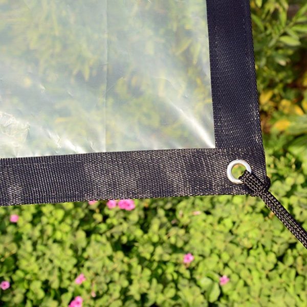 Balcony Windows Transparent Rainproof Cloth Plants Insulation Anti-Bird Thick Windshield, Specification: 1x1m Film Shed - Image 5